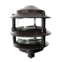 Thomas & Betts K330Br 3-Tier Pagoda Outdoor Light, Bronze