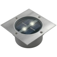 The square Ranex solar ground spotlight with two 006 W integrated LEDs presents an unobtrusive and very convenient way of illuminating for your garden It is solar powered so no cables are necessary The ground spot switches automatically on and off thanks 