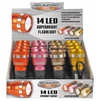 Blazing Ledz 14 Led 85 Lumens Assorted Led Flashlight Aaa Battery