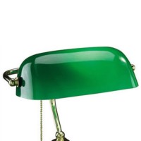 Upgradelights Green Glass Bankers Lamp Shade Replacement