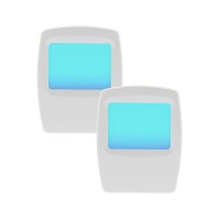 Amerelle Always-On Blue Night Light, 2 Pack (71282) - Plug In Led Night Lights With A Soft, Cool Blue Glow - Slim Led Night Light Suitable For Bedrooms, Bathrooms, Hallways, Kitchen, Or Nursery