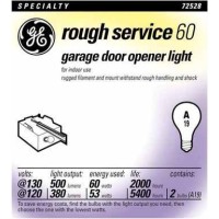 GE Lighting rough service 5360 watts A19 Incandescent Light Bulb 380500 lumens White Frosted