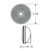 Peterson Polycarbonate Mounting Stop Turn Tail Light