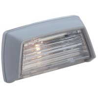 For lighting passageways and wherever low level lighting is needed Transparent polycarbonate plastic lens can be removed easily to change automotivetype bulb Easytoinstall surface mount 12V DC 2CP 194 automotivetype bulb included Overall dimensions 3716 l