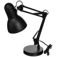 Boston Harbor Tl-Wk-134E-Bk-3L Swing Arm Adjustable Desk Lamp, 60 W, A19, Black