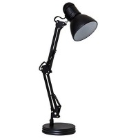 Boston Harbor Tl-Wk-134E-Bk-3L Swing Arm Adjustable Desk Lamp, 60 W, A19, Black