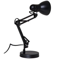 Boston Harbor Tl-Wk-134E-Bk-3L Swing Arm Adjustable Desk Lamp, 60 W, A19, Black