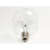 Bulbrite Kr25G16Cl 25W Krystal Touch G16 Globe Chandelier Bulb, Candelabra Base