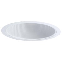 6 In. - White Stepped Baffle - Plt Ptm31