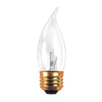 Bulbrite Incandescent Ca10 Medium Screw Base (E26) Light Bulb, 40 Watt, Clear