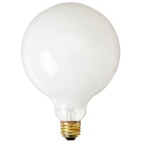 Bulbrite Incandescent G40 Medium Screw Base E26 Light Bulb 40 Watt White