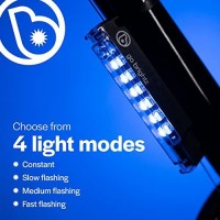 Brightz Gobrightz Led Bike Frame Light, Blue - Led Bike Frame Light For Night Riding - 4 Modes For Flashing Or Constant Glow - Fun Safety Light Bike Accessories For Kids, Boys, Girls, Teens & Adults