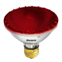 Bulbrite H75Par30R 120V 75W Par20 Halogen Light, Red