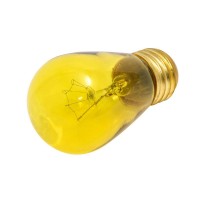 Bulbrite 11W 130V S14 Transparent Yellow Sign Or Indicator Bulb, E26 Base