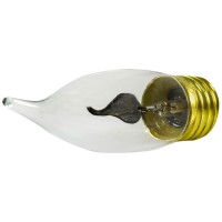 Bulbrite Incandescent Ca10 Medium Screw Base (E26) Light Bulb, 3 Watt, Clear