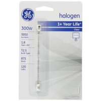 Ge Q300T3/Cl/Cd-5Pk-120 Traditional Lighting Halogen Deq, 5-Pack, True