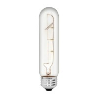 Ge Lighting Reveal Hd T10 Tubular Incandescent Tube Light Bulbs, Clear Finish, 40-Watt, 290 Lumen, E26 Medium Base, 5-Pack