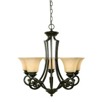 Designers Fountain 81885-Fsn Mendocino 5-Light Chandelier, Forged Sienna