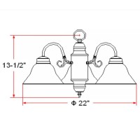 Design House 511543 Millbridge Traditional 3Light Indoor Dimmable Chandelier With Alabaster Glass Shades For Entryway Foyer Din