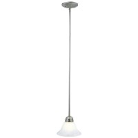 Design House 511634 Millbridge Traditional 1Light Indoor Dimmable Mini Pendant With Alabaster Glass Shade For Kitchen Island Ba