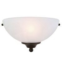 Design House 514554 Millbridge Traditional 1Light Indoor Dimmable Wall Sconce With Alabaster Glass For Bathroom Hallway Foyer