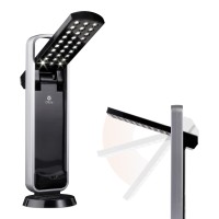 Ottlite Portable Led Task Lamp, Black - Lightweight Led Desk Lamp With Carrying Handle, Long-Lasting & Energy-Efficient Natural Daylight Leds For Home Office & Desk - Automatic On/Off Operation