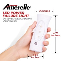 Amerelle Led Emergency Lights For Home Power Failure Triple Function Power Failure Light And Plug In Flashlight Combo With Re