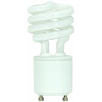 Satco S8208 13 Watt 60 Watt 880 Lumens Mini Spiral Cfl Bright White 4100K Gu24 Base Light Bulb