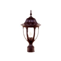 Acclaim 5067Bw Suffolk Collection 1-Light Post Mount Outdoor Light Fixture, Burled Walnut