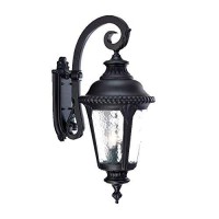 Acclaim 7222Bk Surrey Collection 3-Light Wall Mount Outdoor Light Fixture, Matte Black