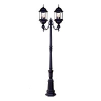 Acclaim 5187Bk Three Light Outdoor Post Mount, Black