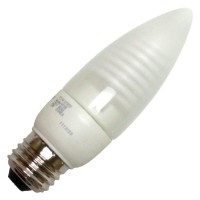 Tcp 8T05F Cold Cathode Decorative Torpedo - 25 Watt Eq. (Only 5W Used) Soft White (2700K) Medium (E26) Base Frosted Chandelier Light Bulb (200 Lumens)