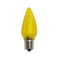 Bulbrite Led Colors C9 Non-Dimmable Intermediate Base (E17) Light Bulb 5 Watt Equivalent Yellow 1-Pack