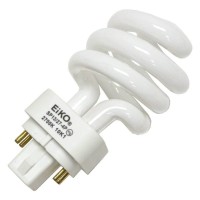 Eiko Sp13/27-4P Compact Fluorescent Light Bulb, 13W, G24Q-1 Base, T-4 Bulb; Part Number 05251; 3.74