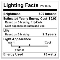 Satco S2204 75Par16/Hal/Nsp 75-Watt Par16 Halogen Narrow Spot, 6-Pack