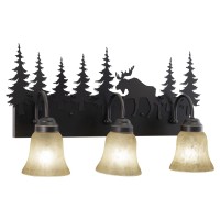 Vaxcel Vl55603Bbz Yellowstone 3 Light Vanity Light, Burnished Bronze Finish