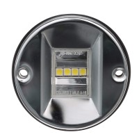 Seachoice Round Led Transom Light, 3 In., Clear Lens, 304 Stainless Steel W/Plastic Body, Meets Uscg 2Nm Requirements