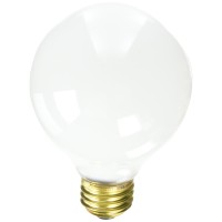 Bulbrite Incandescent G25 Medium Screw Base (E26) Light Bulb, 1 Count (Pack Of 1), White