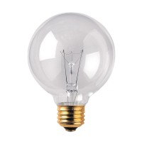 Bulbrite Incandescent G25 Medium Screw Base (E26) Light Bulb, 40 Watt, Clear