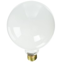 Bulbrite Incandescent G40 Medium Screw Base (E26) Light Bulb, 25 Watt, White