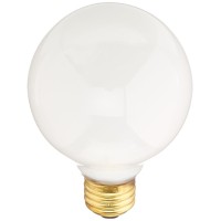 Bulbrite Incandescent G25 Medium Screw Base (E26) Light Bulb, 25 Watt, White