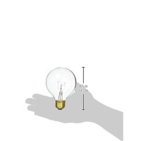 Bulbrite Incandescent G25 Medium Screw Base (E26) Light Bulb, 25 Watt, Clear