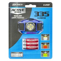 Product DescriptionThe 3AAA 8 LED Headlight features a comfortable and adjustable elastic strap that allows for handsfree use This multifunctional light contains 10 super bright 5 MM LEDs 8 white 1 red LED and 1 green LED for night vision With a compact w