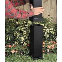 Arlington Industries Gp37B-1 Gard-N-Post Outdoor Landscape Lighting Garden Post, 37-Inch, Black