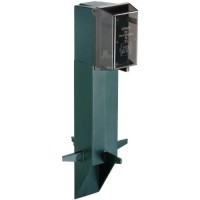 Gpd19G-1 Gard-N-Post Low-Profile Outdoor Landscape Lighting Post Enclosure With Outlet Cover, 19.5-Inch, Green, 1-Pack