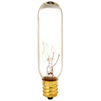 Bulbrite Incandescent T6 Candelabra Screw Base (E12) Light Bulb, 15 Watt, Clear