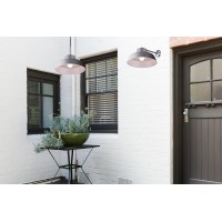 Canarm Bl14Cws All Weather 1-Bulb Ceiling Or Wall Mount All Weather Light With Clear Glass Globe, Grey Medium