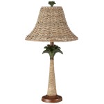 Koehler 37989 255 Inch Palm Tree Rattan Table Lamp