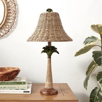 Koehler 37989 255 Inch Palm Tree Rattan Table Lamp