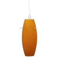 Wac Lighting Hm1-F4-451Am/Pt Bongo - Line Voltage Flexrail1, Pendant - Amber Shade With Platinum Socket And Flexrail1 Adapter